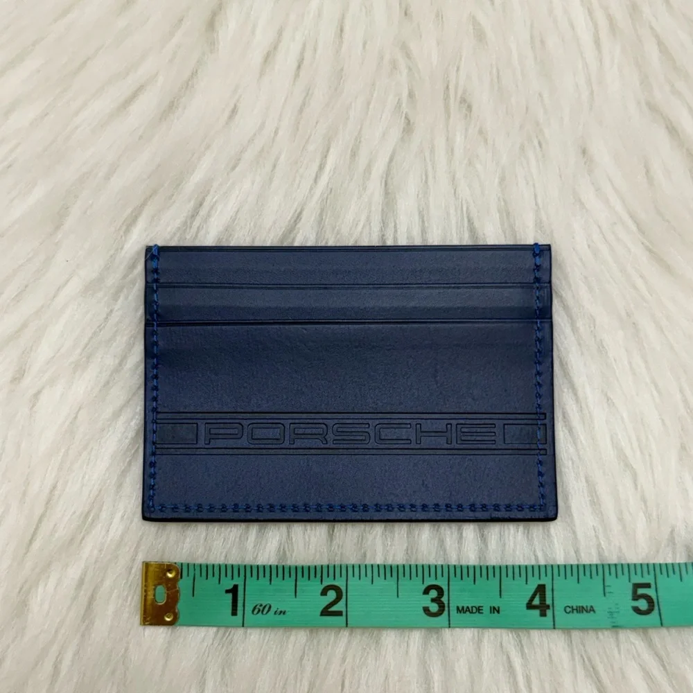 BORLINO - BLUE LEATHER PORSCHE CARDHOLDER WALLET